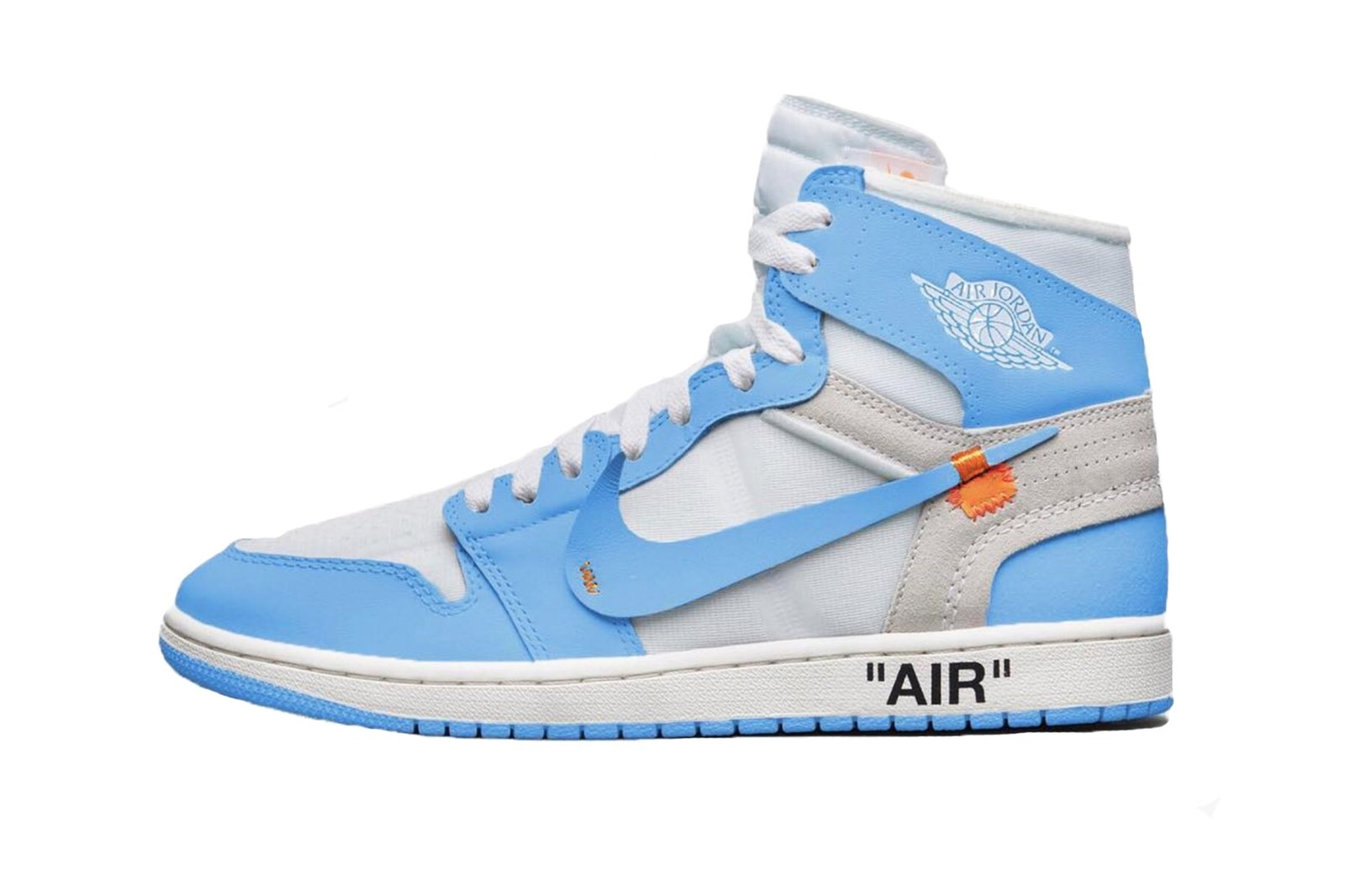 Nike off white hot sale aj1 unc